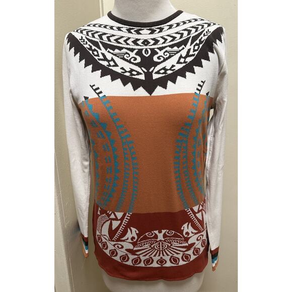 Save the Queen Man Other - Save The Queen Man Sweater Vintage Y2K Ornate Italy Preppy Grunge - Size Large